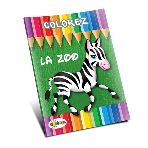 Colorez LA ZOO – Carte de colorat pentru copii – Editura Dorința