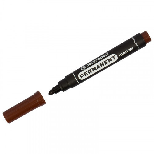 Marker permanent Centropen. Maro, vârf rotund