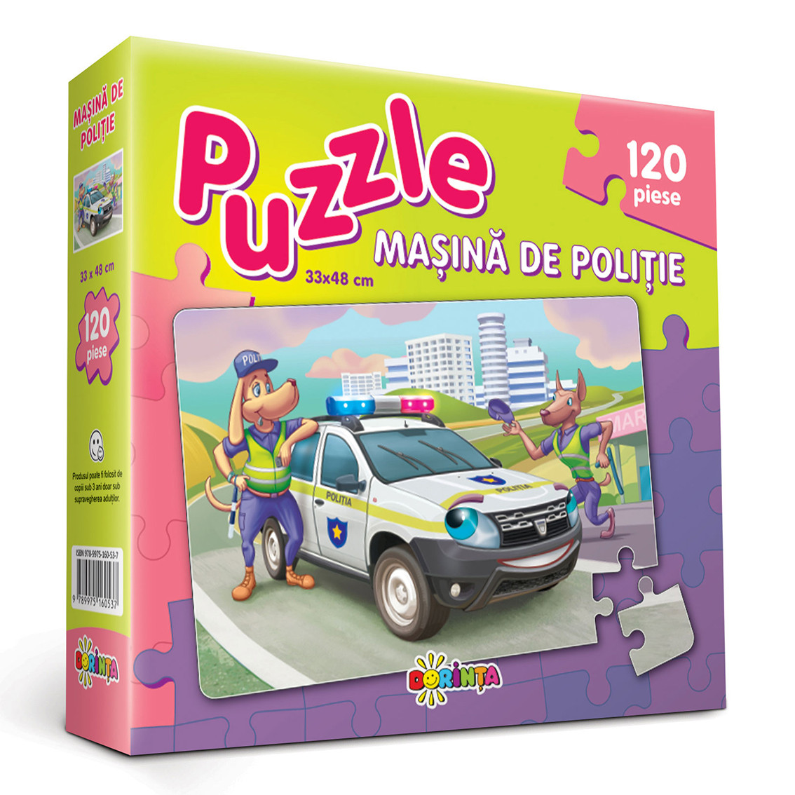 Puzzle Mașina de Poliție 120 ps.
