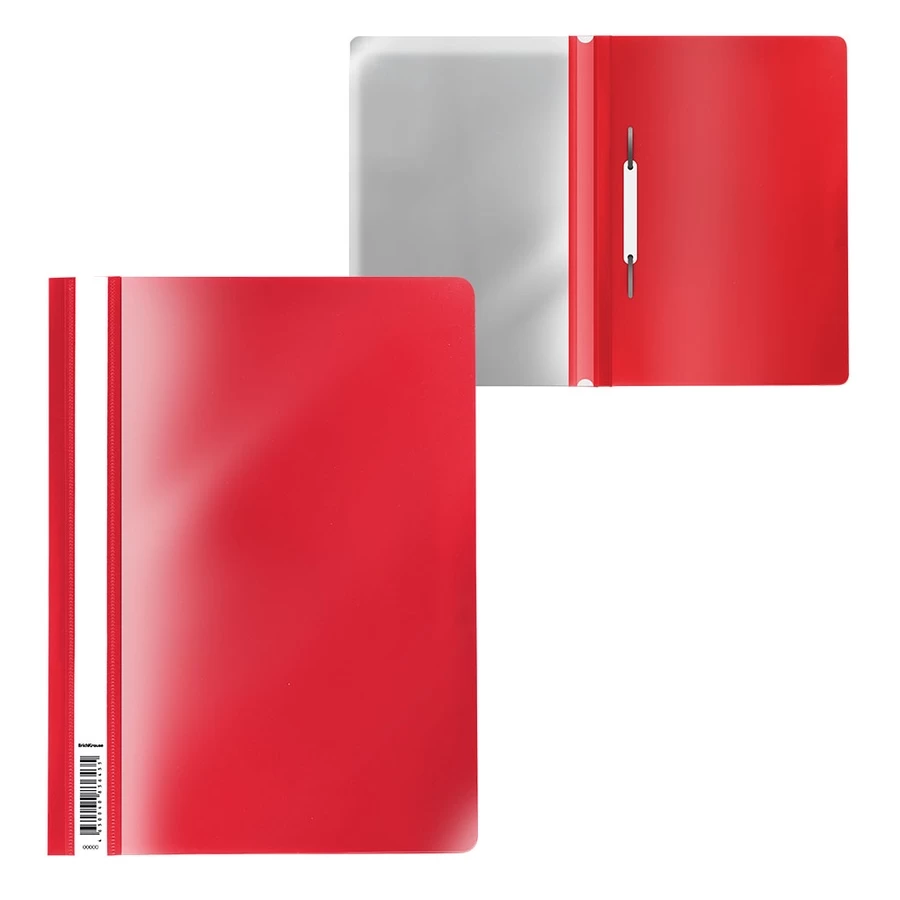 Dosar plastic A4 ErichKrause® Fizzy Classic, , 120/140 mcm, red