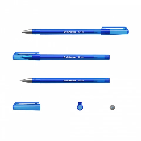 Pix cu gel ErichKrause® G-Ice, ink color: albastru