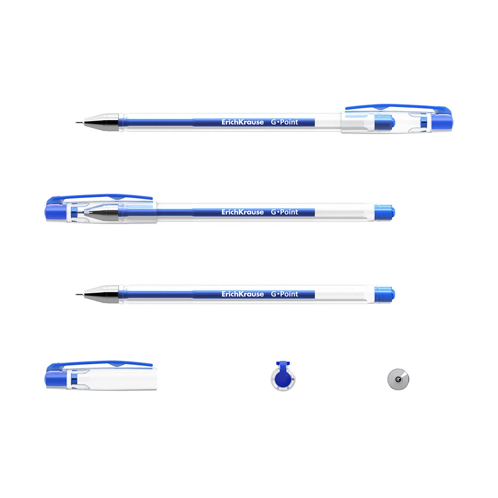 Pix cu gel ErichKrause® G-Point, ink color: albastru