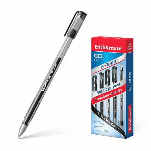 Pix gel ErichKrause® G-Tone, ink color: negru