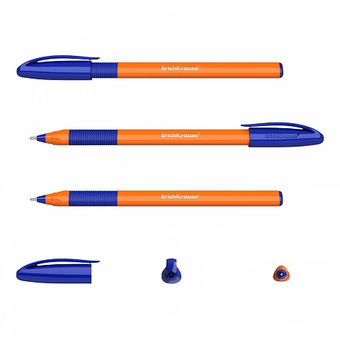 Pix pe ulei ErichKrause® U-109 Orange Stick&Grip, Ultra Glide Technology, albastru