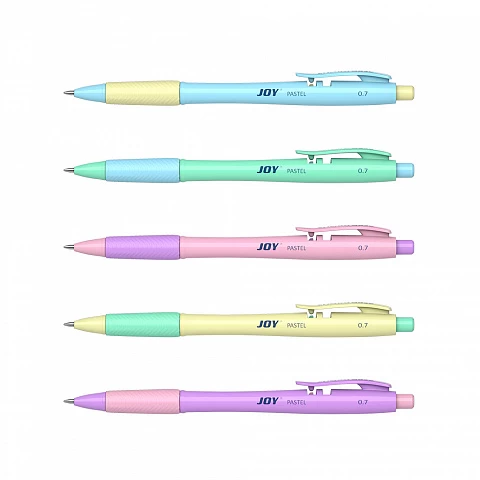 Pix retractabil ErichKrause® JOY® Pastel, Ultra Glide Technology, albastru