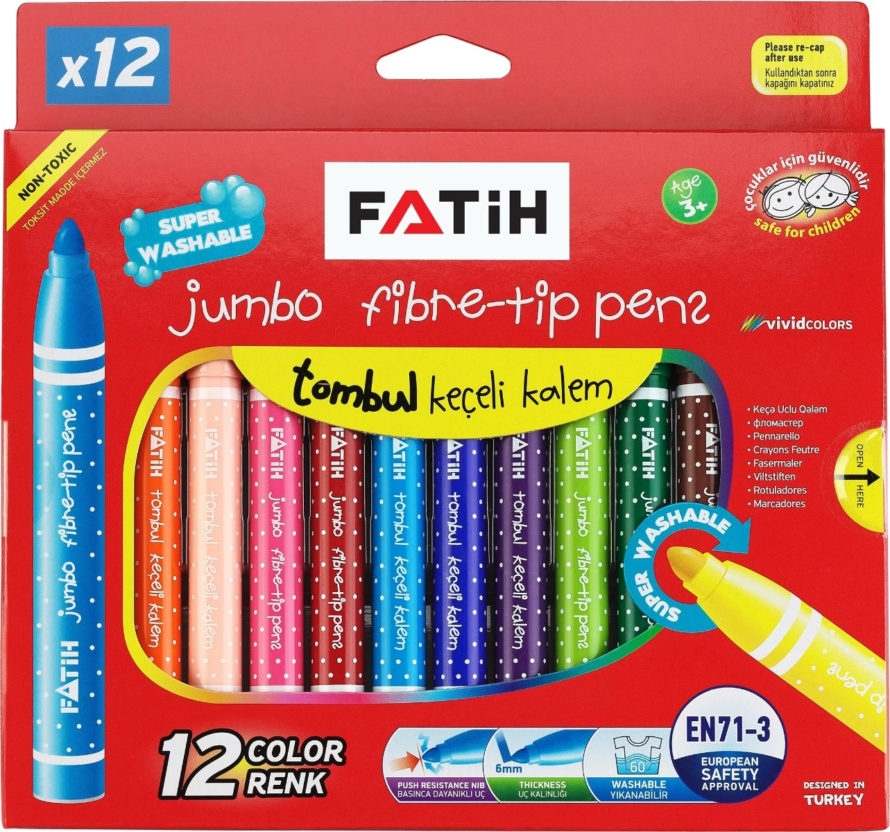 Carioci Jumbo 12 culori