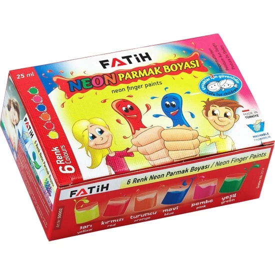 Guașă "Degetele" 6 culori 25 ml Fatih