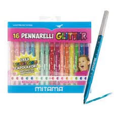 Carioci triangulare cu sclipici+pastel  set 8+8 buc.