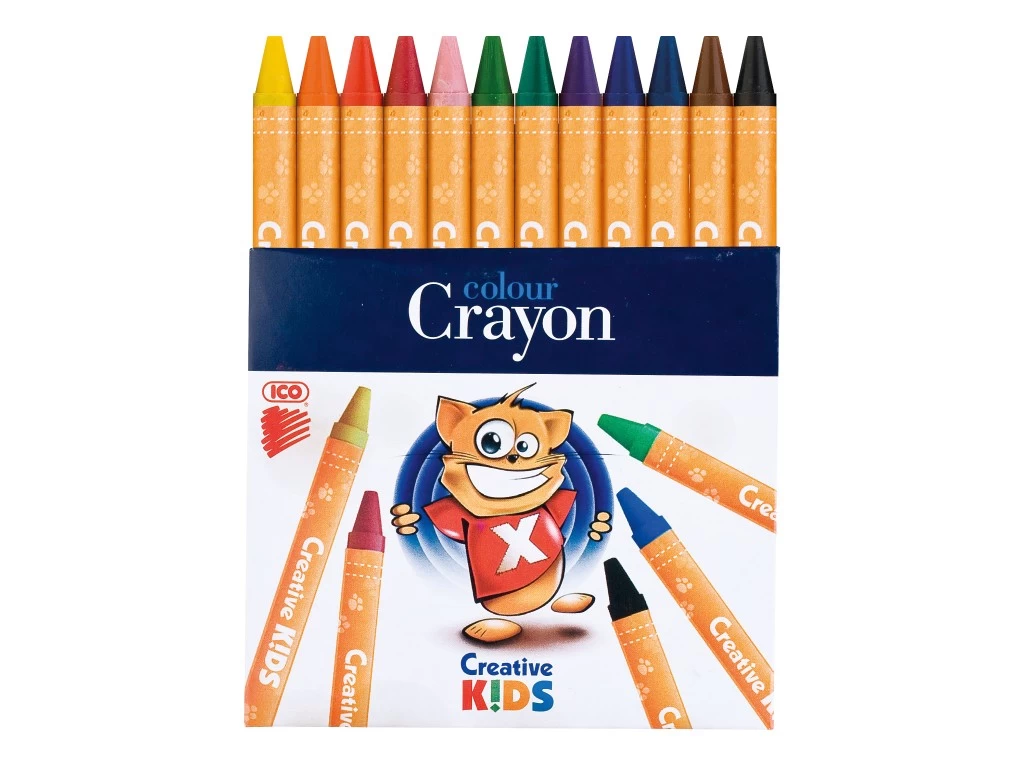Creioane cerate 12cul. Creative Kids  ICO