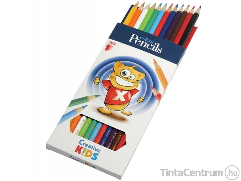 Creioane colorate 12 cul.Creative Kids ICO