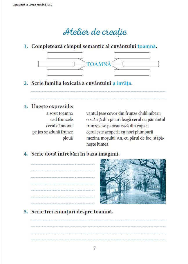 Excelează la limba română clasa a 3-a
