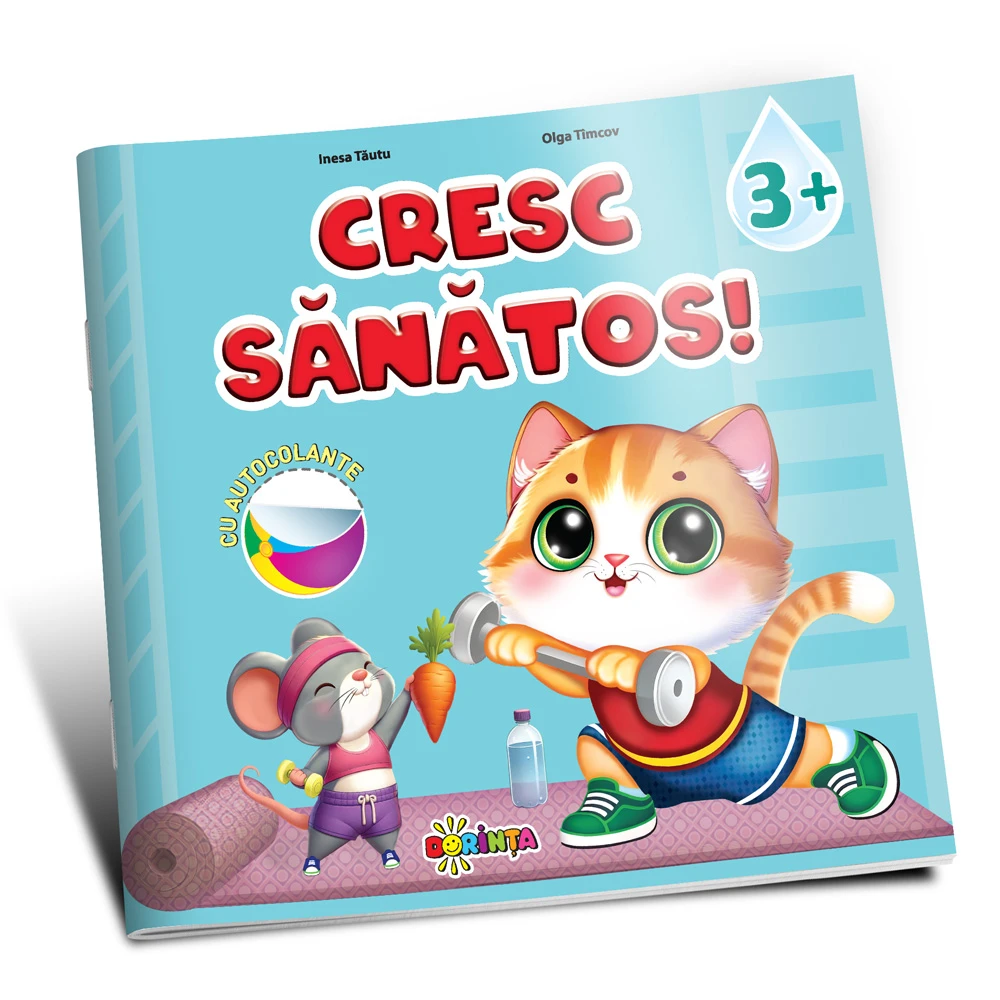 Cresc sănătos, cu autocolante (3+)