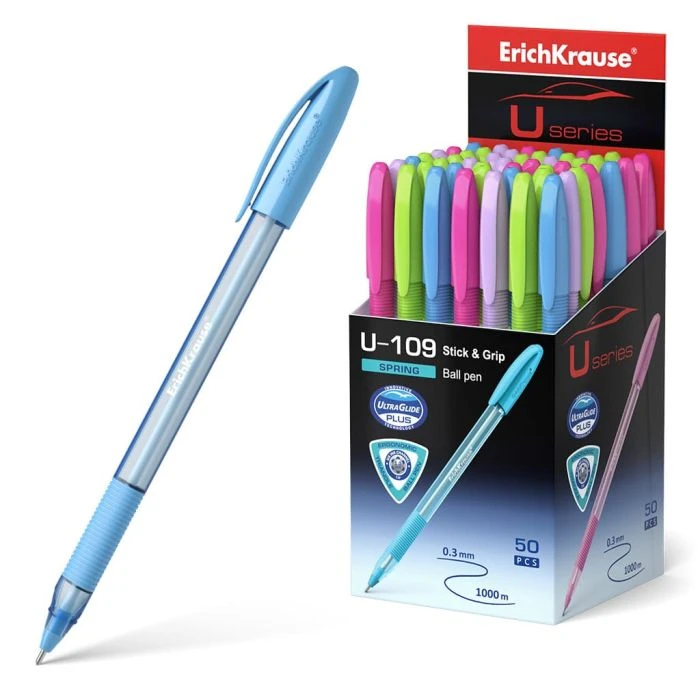 Pix pe ulei ErichKrause U-109 Stick&Grip Spring 1.0,albastru