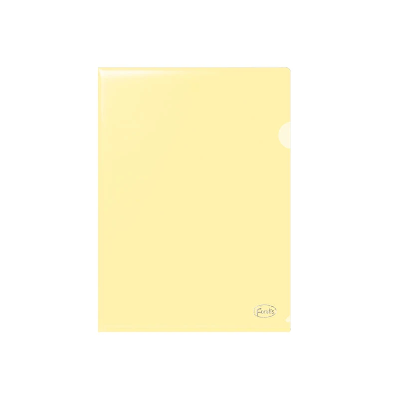 Dosar Plastic A4 Classic galben transparent