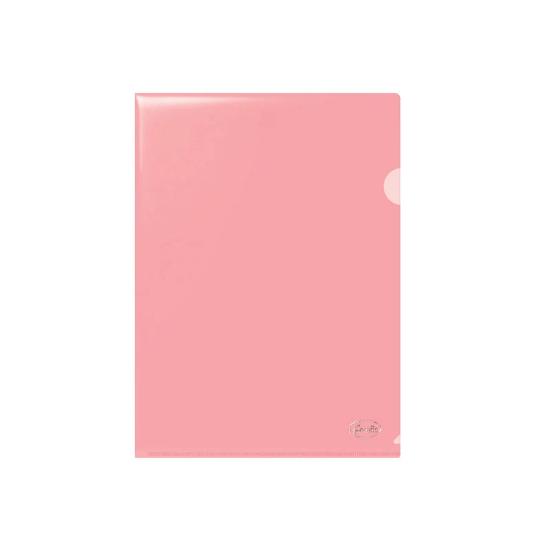 Dosar Plastic A4 Premium rosu transparent