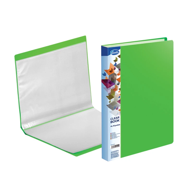 Mapa plastic A4 20 file verde