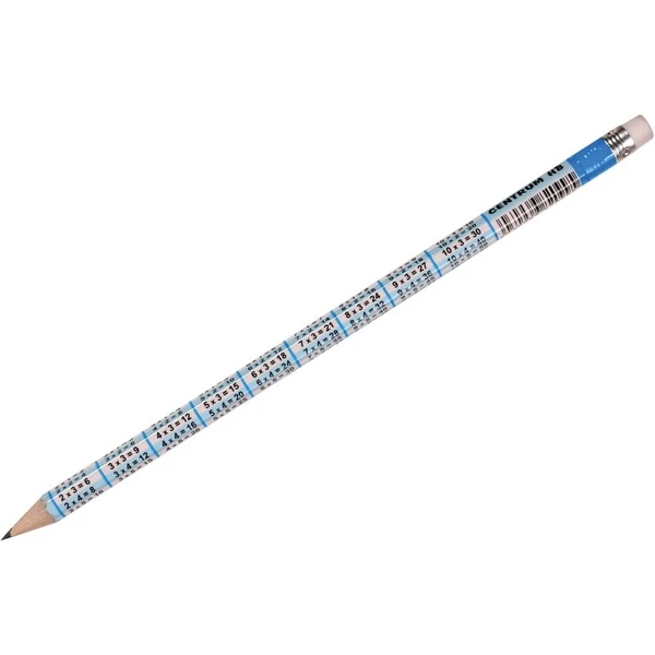 Creion simplu HB cu radieră Tabla Inmultirii