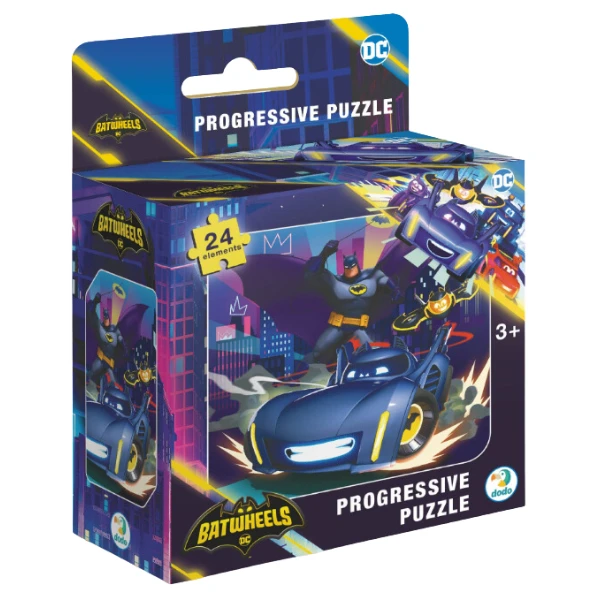 Puzzle «Batwheels:  Batmobilul Bam», seria Progressive, 24 el