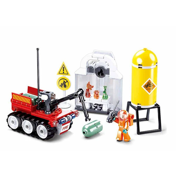 Set de construcție ”Exerciții de incendiu”, 130 elem.