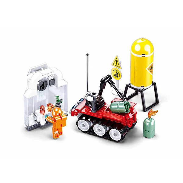 Set de construcție ”Exerciții de incendiu”, 130 elem.