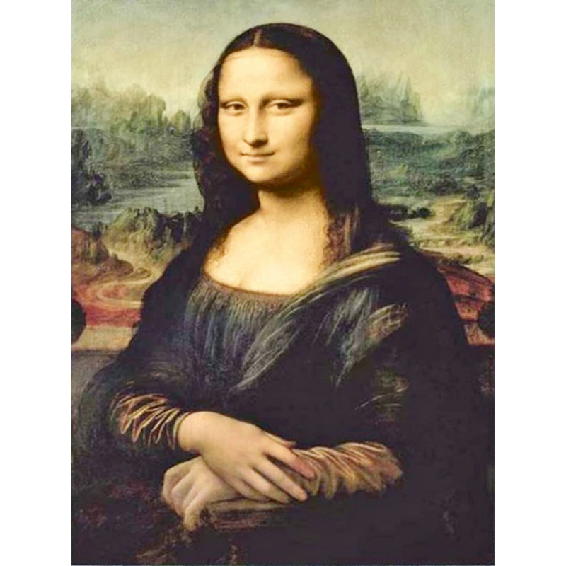 Mozaica cu Diamante 30x40 cm "Leonardo da Vinci - Mona Lisa"