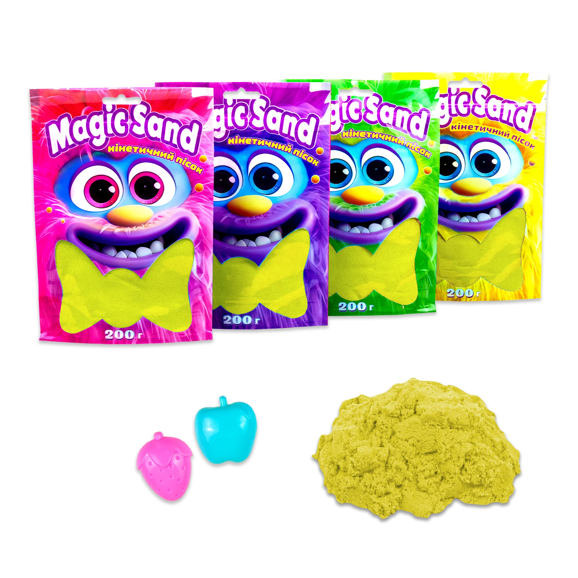 Nisip cinetic Magic sand galben, 0,200 kg