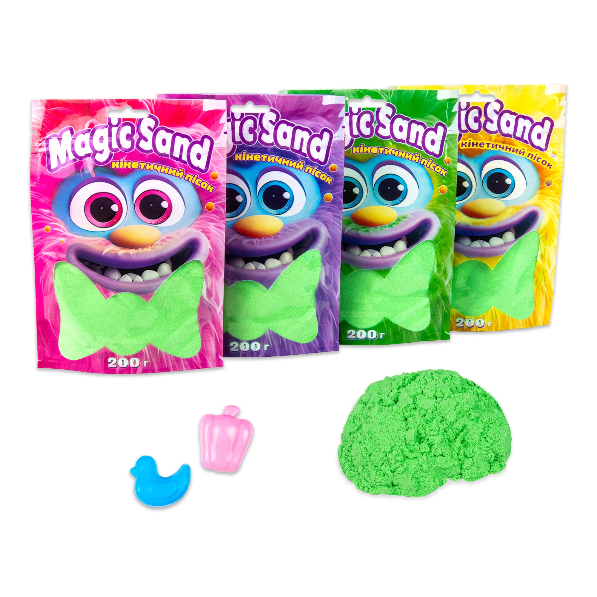 Nisip cinetic Magic sand verde, 0,200 kg