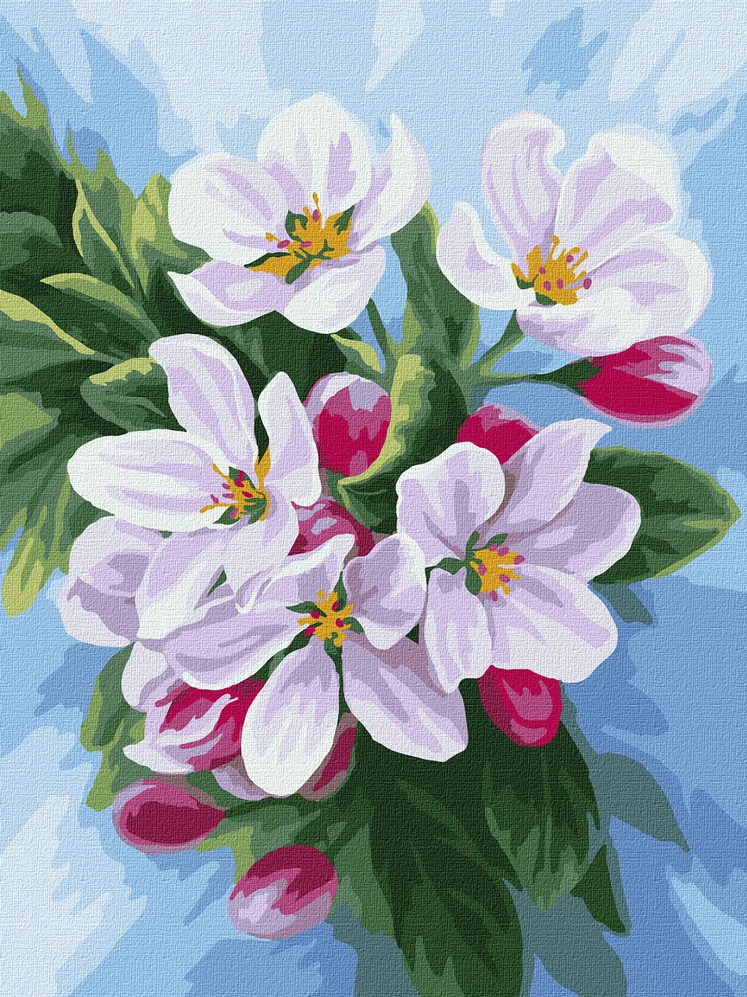 Tablouri pe numere Ideyka "Inflorirea merilor" 30x40cm