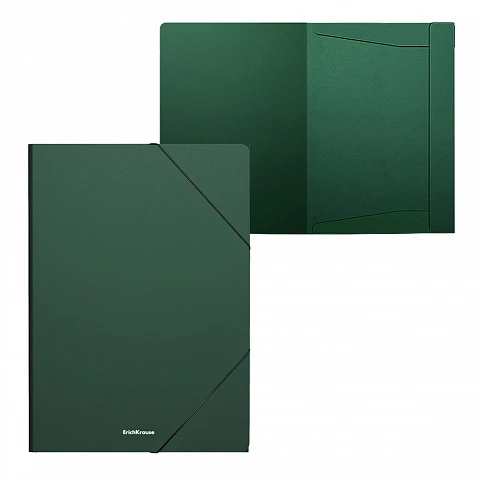 Mapa din plastic cu elastic pe colturi A4,verde