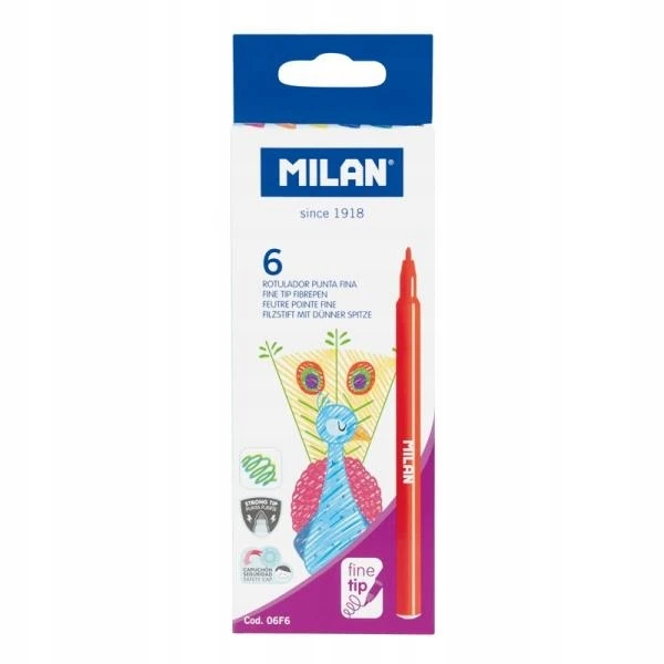 Carioci Milan 6 culori Washable vf subtire 06F6