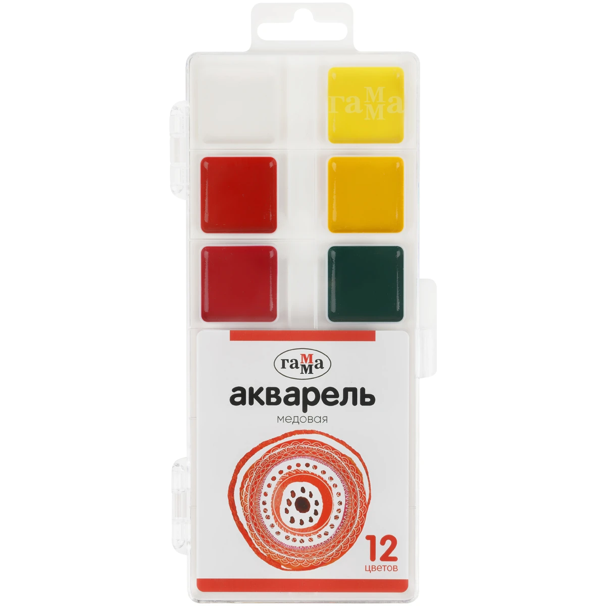Acuarelă 12 cul. cu Miere GAMMA