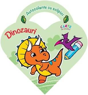 Autocolante cu sclipici. Dinozauri