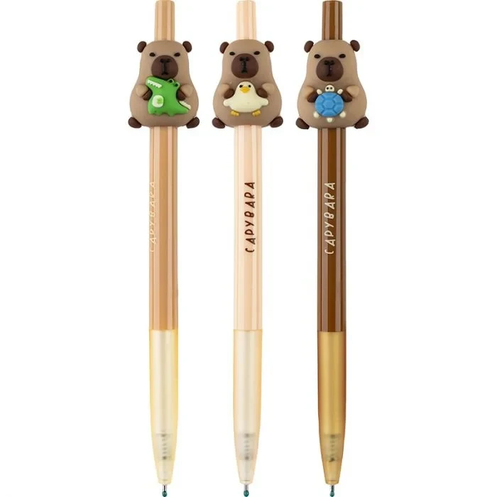Pix cu bila retractibil CAPYBARA albastru 0.5 mm(36)/ Centrum