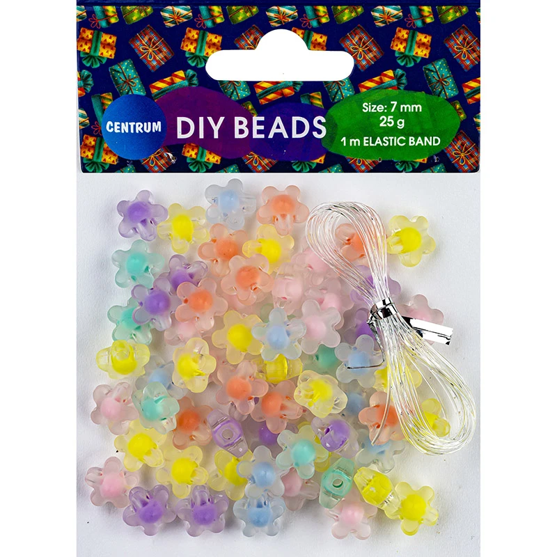 Set de creatie mergele "Flori" d.7mm 25g (12) / Centrum