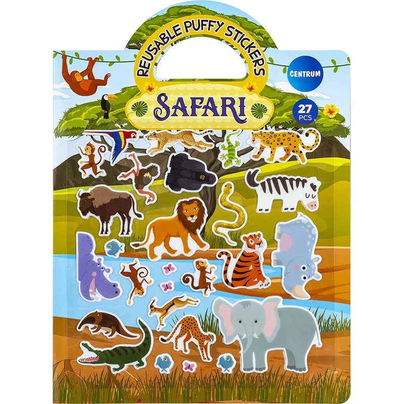 Abtibilduri decorative SAFARI Puffy 185x185mm (36) / Centrum