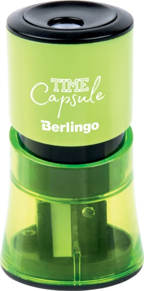 Ascutitoare plastic cu 2 lame cu container (12) "TimeCapsule", Berlingo