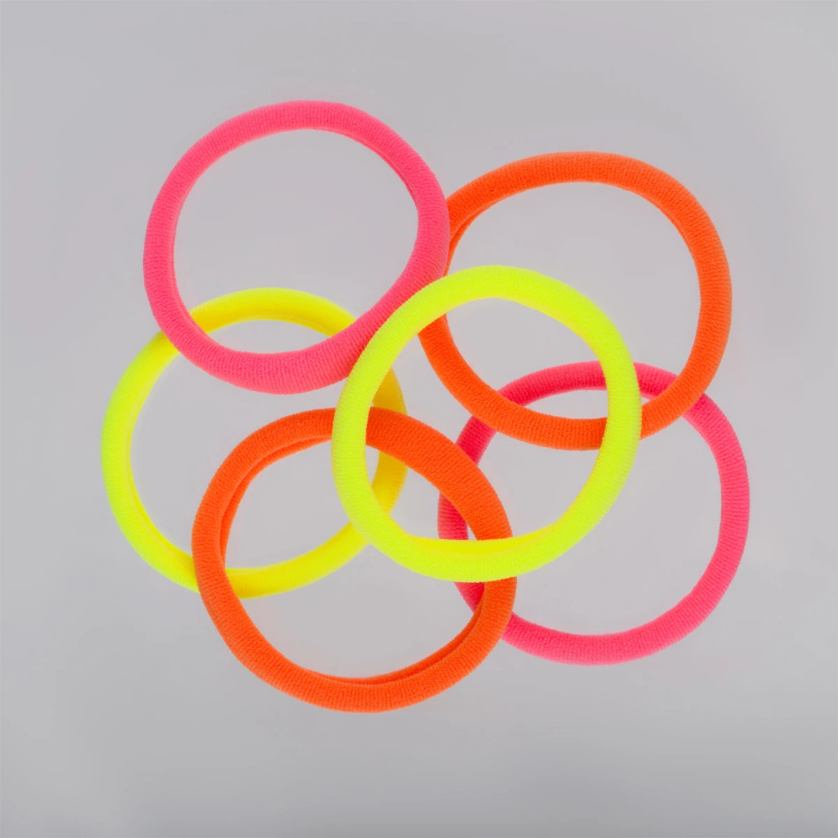 Elastice pentru par,set 6 buc.,neon."Essence",MESHU