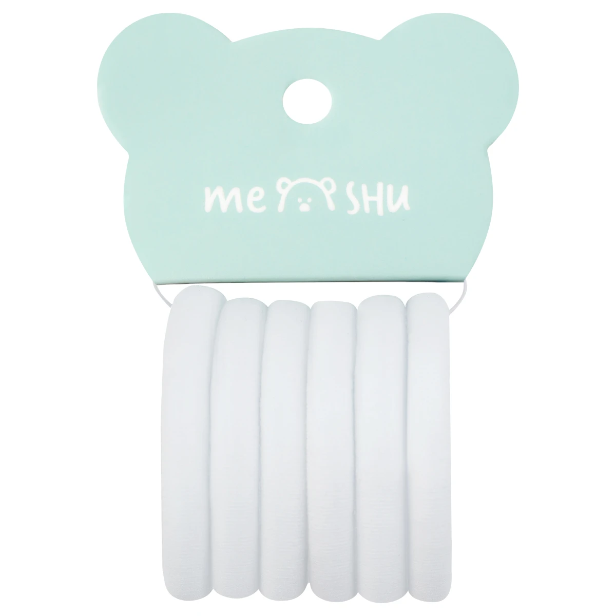 Elastice pentru par,set 6 buc.,alb. "Essence",MESHU