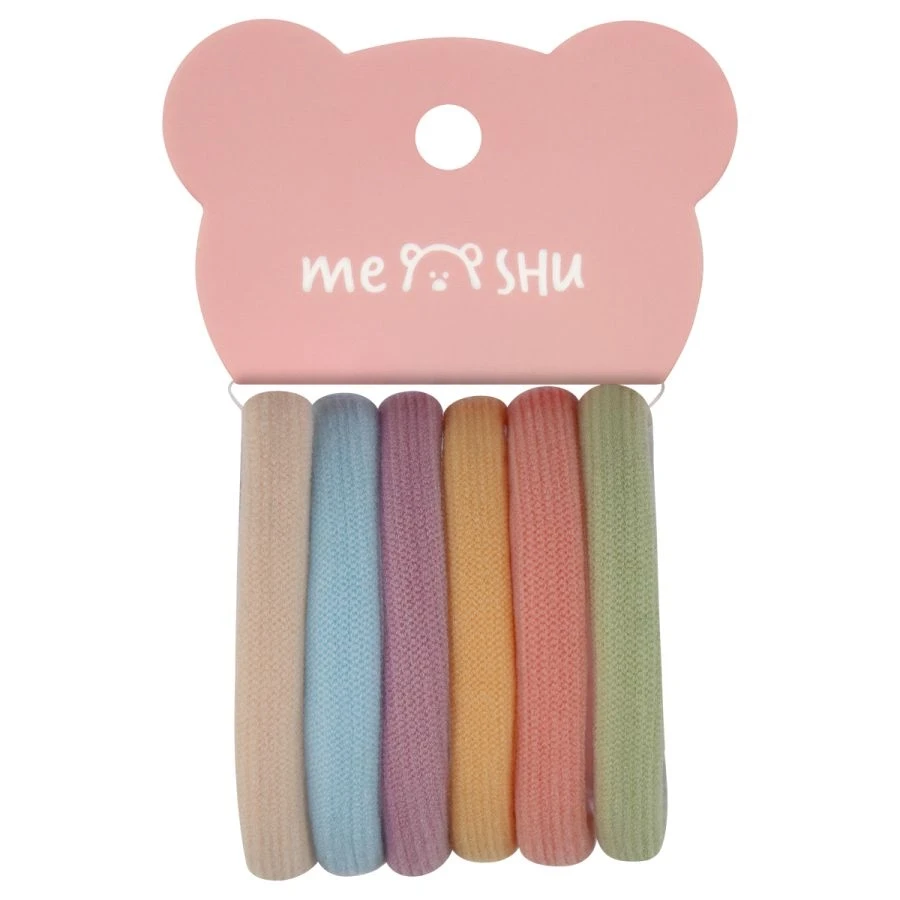 Elastice pentru par,set 6 buc.,div.cul."Essence thin",MESHU