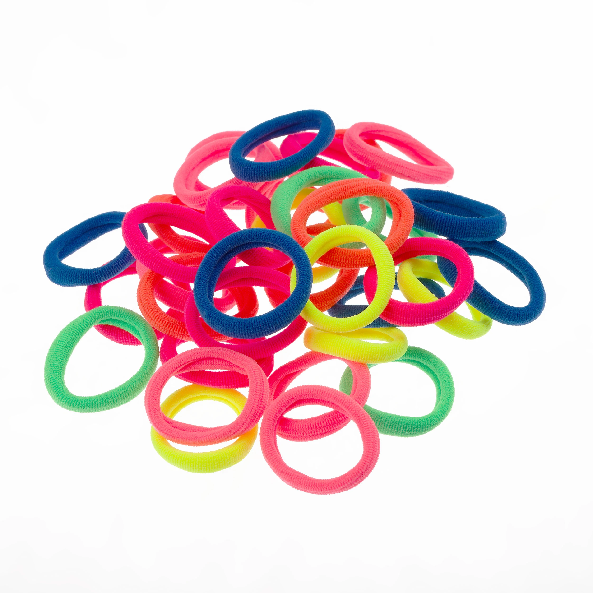 Elastice pentru par,set 40 buc. neon, MESHU