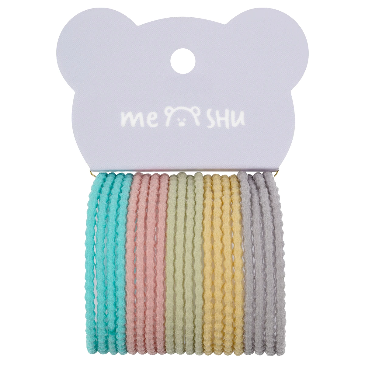 Elastice pentru par,set 20 buc. pastel, MESHU
