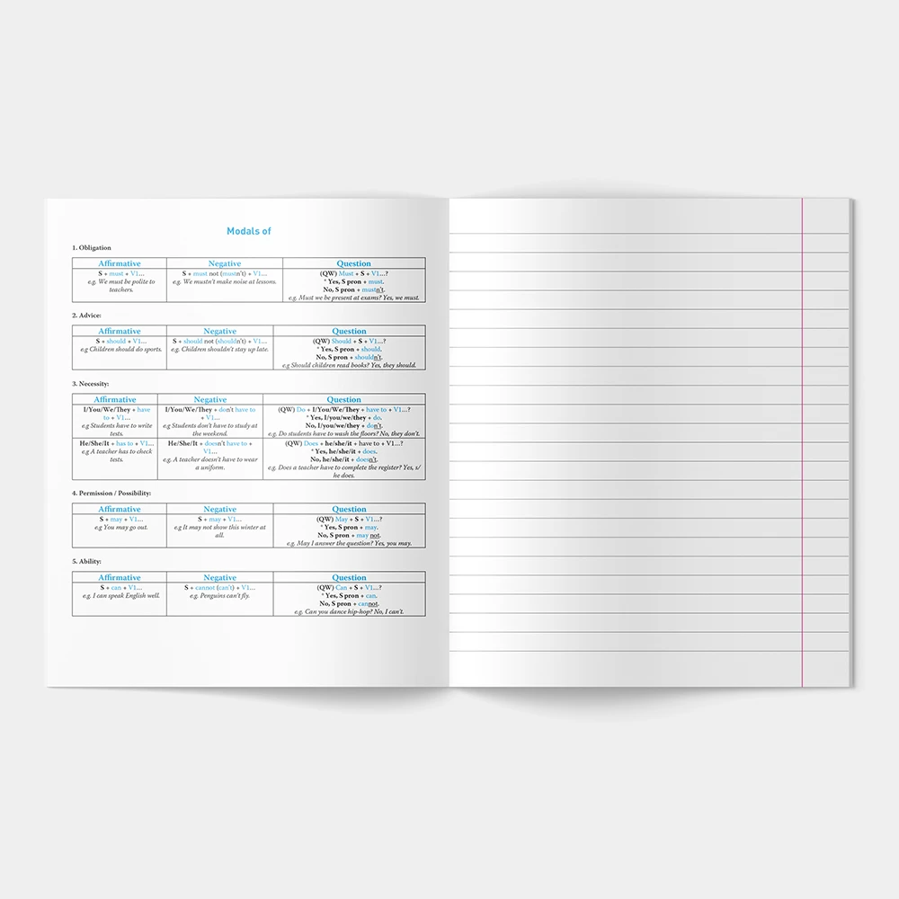 Caiet 48 foi linii mari. English Notebook. Level A2.2