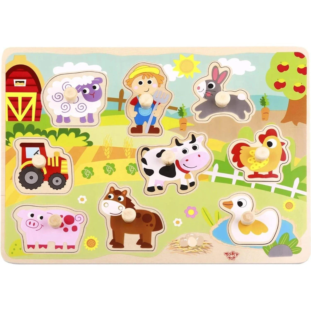 Jucarie puzzle din lemn TY858 (43215)