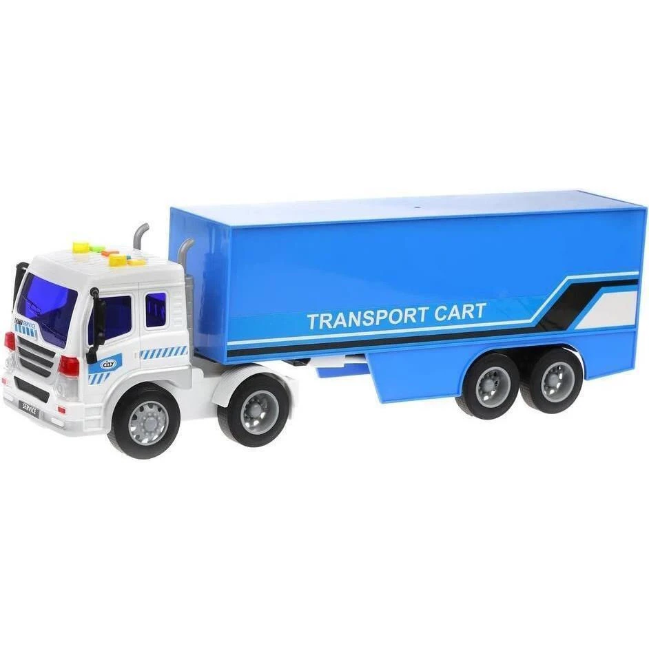 Jucarie trailer cu container pe baterii WY576B (25765)