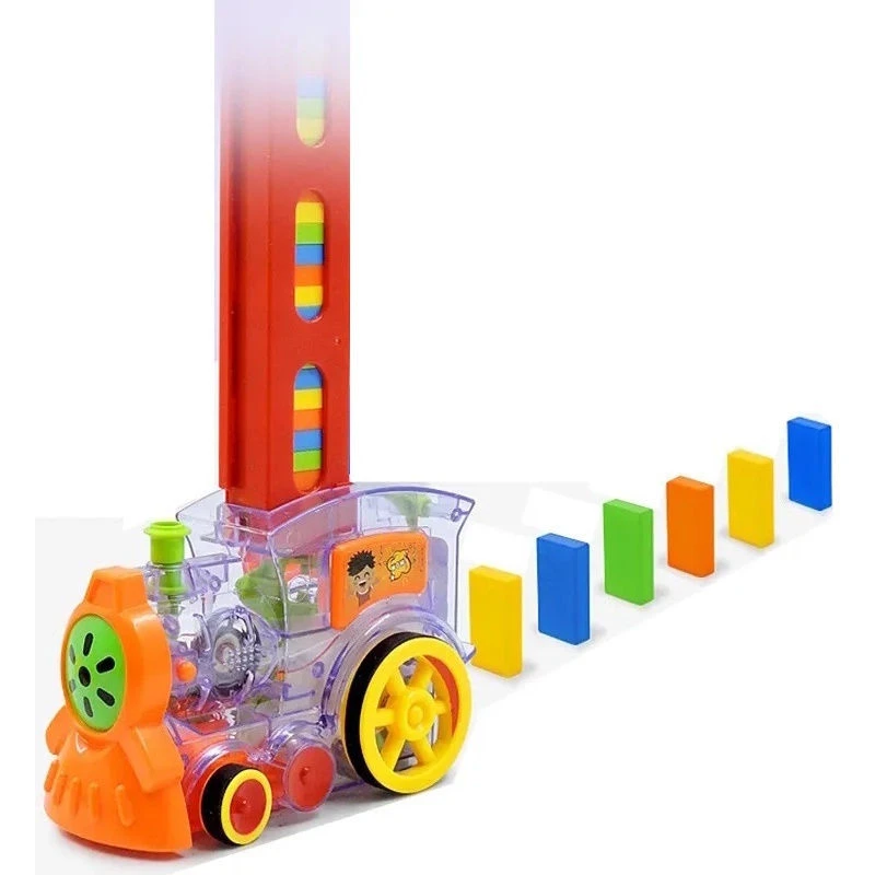 Jucarie tren pe baterii cu domino (38421)
