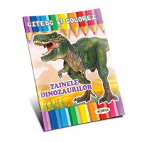 Citesc și colorez - Tainele dinozaurilor 