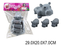 Set hipopotami pentru baie cu piuitoare
