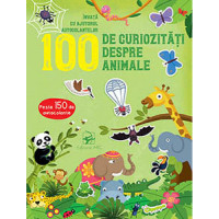100 de curiozități despre animale (autocolante)