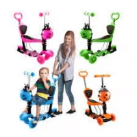 Trotineta transformer pu copii cu scaunel si suport
