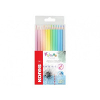 Creioane color Kores Pastel (12 culori)